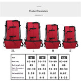 Red - Ideal for Dogs with Length - Durable, Breathable Backpack-Style Carrier - Perfect for V1192-AZ-W-8150