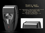 Heavy-Duty Rechargeable Shaver for Men, Face Care Grooming Razor, Black V1263-JX-4033