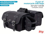 motorcycle side bags, water bottle bag, PU leather, combination lock, motorcycle accessories, V1102-139-BLA-57165