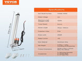 Linear Actuator 12V, 16 Inch High Load 330lbs/1500N Linear Actuator, 0.19"/s Linear Motion Actuator V767-VVR-JQXXXZXQ16INPEF0EV9