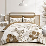 SOFT Floral Comforter Set, King Size, Plush Winter Bedding with Pillowcases V745-MAB010943AJ3