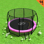 Kahuna Trampoline 14 ft Round Outdoor - Pink TRA-KAH-14-PK