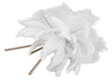 Feather Table Lamp USB Rechargeable Ostrich Feather Desk Light with Gold Tripod for Bedroom 40Pcs V1294-YM0521-3119230059511