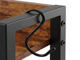 Levede Bedside Table with Charging Station 3 Drawer RGB Light Night Stand Brown NI1101-BR-AU