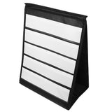 Tabletop Tent Pocket Chart Black Oxford Cloth for Storage and Teaching V1370-AZ4-08900
