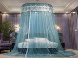 Mosquito Net Bed Canopy for Girls, Princess Canopy Bed Curtain Fine Sheer Mesh Dome Bed Canopies, V1369-AZ3-W-15401