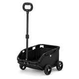 Black Compact Foldable Pet Stroller for Dogs and Cats - Lightweight Travel Pushchair for Small Pets, V888-ELOSUNG13220