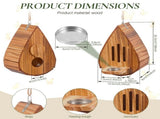 Wooden Hanging Butterfly House, Featuring a Smooth, Easy to Hang for Garden Butterflies and Bees V1366-AZ2-W-15536