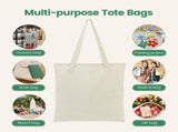 12 Pack Canvas Tote Bag - Lightweight Thin Tote Bags Bulk Blank Shopping Reusable Grocery Bags for V1258-DP02-F-784