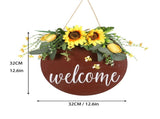 Welcome Sign Multifunctional Delicate Stylish Handcrafted Welcome Wreath Decoration for Front Door V1294-YM0721-210318QY05