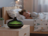 (2-Pack) 550ml Wood-Grain Ultrasonic Aroma Diffuser and Humidifier with 7-Color LED Night Light and V1265-AU-178-SHENMU-2