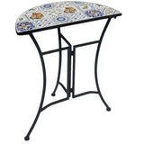 Zen Enclave Outdoor Half Round Table 60x69cm V637-E139164
