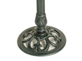 Lotus bird bath Dark Green V231-CR-802-DARK-GREEN