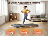 Everfit Treadmill Electric Walking Pad with Incline Under Desk Home Gym Grey TMILL-400-INC-GR