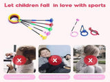 Babies Foldable Ankle Skip Ball Flash Jump Colorful Sports Swing Ball Fitness Jump Rope Fat Burning V1263-JX-1834