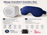 Soft Sleep Aid combination - White Noise Machine with 7-Colour Night Light and Blue Spandex Eye V888-ELOSUNG53670