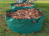 3-Pack 72 Gallon Yard Waste Bags, Reusable Heavy Duty Collapsible Garden Leaf Bags with Plastic V1258-DP02-C-232