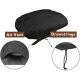 600D Waterproof Grill Cover with UV Protection for Weber Q100, Q1000, Q1200, Q1400 and Baby Q V1189-LC-HW-00431