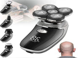 Rechargeable Bald Head Shaver for Men, USB Rotary Beard Trimmer, Waterproof V1263-JX-4018