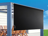 Retractable Straight Drop Roll Down Awning Garden Patio Screen 2.1X2.5M V63-842941