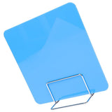Portable Blue Desk Privacy Folders with Self Standing Protective Shield V1366-AZ2-W-12141
