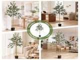 Artiss 180cm Artificial Eucalyptus Tree with Realistic Textured Leaves for Indoor Home Office Decor AP-TREE-EUCALY-180