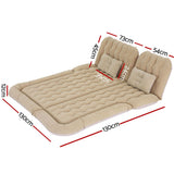 Weisshorn Car Mattress 175x130 Inflatable SUV Back Seat Camping Bed Beige CB-MT-175X130-BG