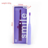 Purple 3 Modes Sonic Electric Toothbrush with Smart Timer - IPX7 Waterproof, 60 Day Battery Life, V888-ELOSUNG56305-2