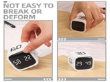 Portable Digital Timer Cube Style for Kitchen and Study Use White Color V1366-AZ2-W-19271
