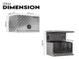 Aluminium Toolbox Ute Generator Trailer Truck Canopy Camper Tool Box 620x400x500mm V379-GENTLBXG62
