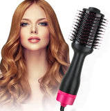Hot Air One-Step Hair Dryer Negative Ion Anti-Frizz Blowout for Drying,Straightening, Curling and V178-12120
