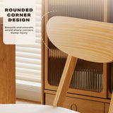 Dining Chairs Kitchen Chair Natural Wood Linen Fabric Cafe Lounge Chairs V488-CR-WDW