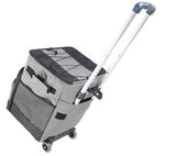 Cooler Picnic Bag Trolley Thermally Insulated - 36L - 60 cans - Grey - Drinks Food Cool Bag V382-TROLLEYCOOLER