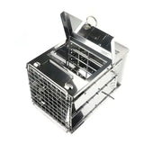 1 Piece Foldable Stainless Steel Charcoal BBQ Grill, Adjustable-Height Portable Camping Grill for V1189-LC-HW-00267