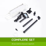 Aquarium Curved Glass RGB LED Fish Tank Set Filter Pump 30L V274-AQ-FT30L-BK