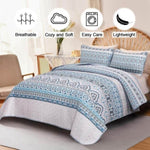 Cozy Quilted Coverlet and Pillowcases Set: A Hug for Your Bed - Queen size V745-MAC080479Q13U