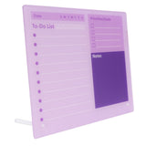 Dry Erase Planner Board Acrylic Desktop Calendar To Do List Schedule Board with Stand for Office V1294-YM0901-3117250051613