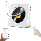USB Bluetooth CD Player with Digital Display Desktop Music Player Black V1263-JX-7029
