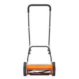 Push Reel Lawn Mower 35 cm, 5 Blades Manual Push Mower No Motor, 15-45 mm Adjustable Cutting Height, V952-SDTSGZGCJ14IZEEJ2001V0