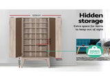 Artiss Bookshelf CD Storage Rack - BERG Oak FURNI-C-CD-NEW02-WD-AB