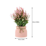Realistic Artificial Potted Flower Plant for Home, Garden, Patio, Office Decor, Indoor Outdoor Use, V1369-AZ3-W-12852