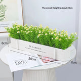 faux potted plant, sunflower, wooden box, home decor, Australia, living room tabletop V1106-112-23547-MLT-15