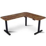 FORTIA Corner Standing Desk, 160x140cm, 72-118cm Sit to Stand Up Electric Height Adjustable, Walnut V219-ADKCORFOR1WLKA
