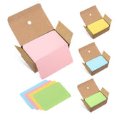 Kraft Paper Index Cards 4 Boxes, Colorful Flashcards for Daily Notes, Study, and Office Use V1370-AZ4-14052