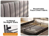 Artiss King Bed Frame with Storage, 4 Drawers and Charging Station BFRAME-M-AXIS-K-BK-ABC