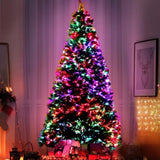 Jingle Jollys 1.8m Christmas Tree Optic Fibre LED Xmas tree 300 Tips XM-TR-LED-6F-GR-DX