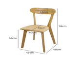 Levede 2x Dining Chairs Wooden Kitchen Chair CH1125-2-NT