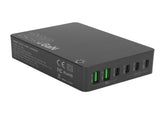 220W USB C Fast Charging Station GaN High Efficiency Portable USB C Charging Hub for PD 100W Laptop V1294-YM0901-3113250126312