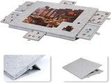 Silver Grey Foldable Anti-Slip Felt Jigsaw Puzzle Board with 6 Sorting Drawers Lightweight 1000 V888-ELOSUNG52586