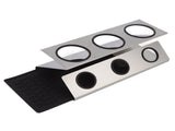 Bottle Drain Drying Rack 304 Stainless Steel Silicone Pad Silver 3 Holes Soda Bottle Drying Rack for V1294-YM0523-3118220075811